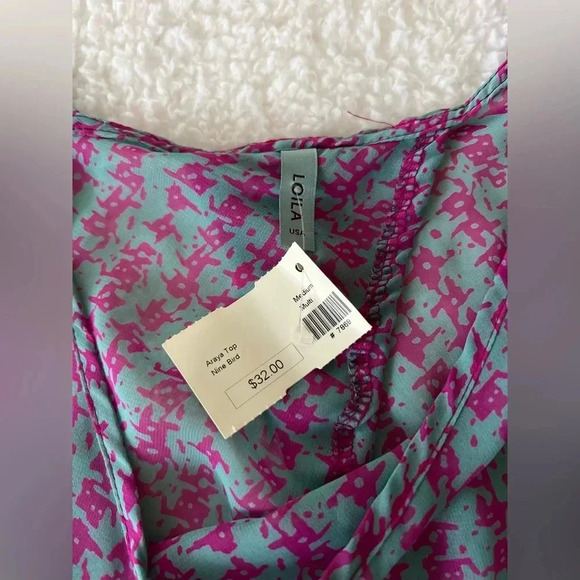 NWT LOILA USA Araya Open Back Top - Size M - Picture 2 of 4